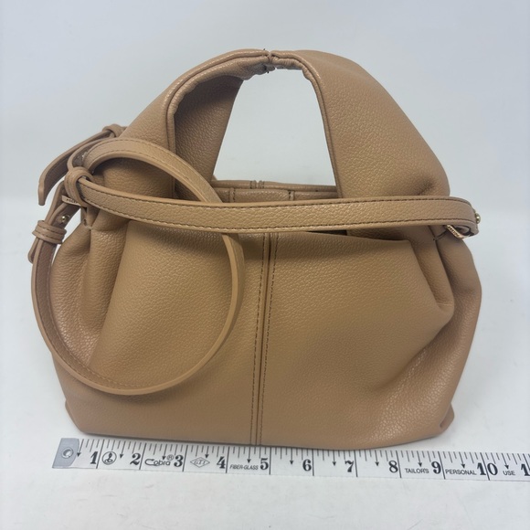 Polène Numéro Neuf Mini Bag Textured Beige Leather Purse - Picture 11 of 14